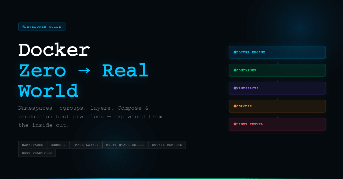 Docker from Zero to Real-World: A Practical Developer Guide